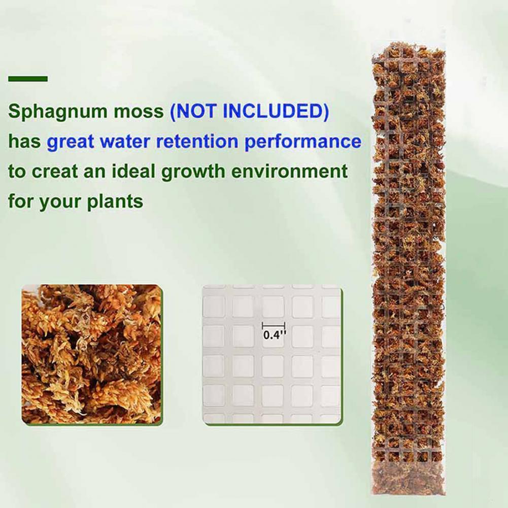 Sphagnum Moss Dry - つる性植物用、苔柱、空中根の固定、つる性植物の支柱、2/4/6個入り、高さ調節可能な水苔（スパグニウム）