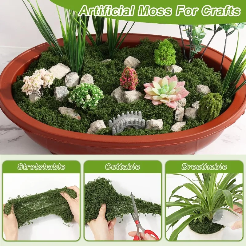 永遠の命を宿すモス、人工芝、ミニチュア風景、造花、DIYクラ - Sphagnum Moss Dry のレビューと価格